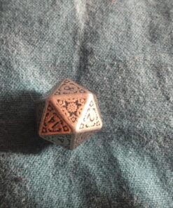 Q WORKSHOP Metal Steampunk Dice Set 7 Polyhedral Pieces 22 81xXQqpkL