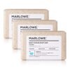 MARLOWE. No. 102 Men's Body Scrub Soap 7 oz (3 Bars) Fresh Original Woodsy Scent, Best Exfoliating Bar for Men, Natural Ingredients, Apricot Seed Powder, Shea Butter, Olive Oil, Green Tea Extracts 7 Ounce (Pack of 3)