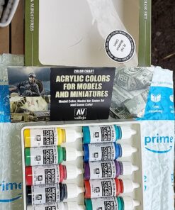 Vallejo Medieval Colors Acrylic Paint Set, 17ml, 0.57 Fl Oz (Pack of 16), Blue,Green 21 81xYEVyYwdL