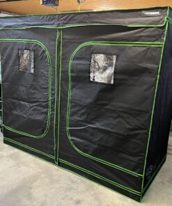 VIVOSUN S848 4x8 Grow Tent, 96"x48"x80" High Reflective Mylar with Observation Window and Floor Tray for Hydroponics Indoor Plant for VS4000/VSF4300 Black 96"x48"x80" 33 81xYzQXmgBL