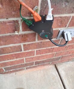 BN-LINK Outdoor 24-Hour Water Resistant Photoelectric Countdown Timer Photocell Light Sensor (2, 4, 6 or 8 Hours Countdown Mode) 3 Grounded Outlets Remote Control (100 ft Range) for Home and Garden Countdown Photocell Remote 47 81xamztMHLL