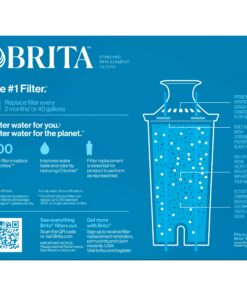 Brita Standard Water Filter Replacements for Pitchers and Dispensers, Lasts 2 Months, Reduces Chlorine Taste and Odor, 3 Count 51 81xb4DI7wHL