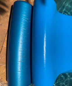 TRC Recreation Sunsation 1.75 Inch Thick Foam Lounger Water Floating Swimming Pool Raft with Roll Pillow for Head and Neck Support, Bahama Blue 33 81xcI3uAmHL