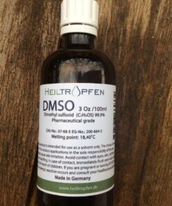 Low odor DMSO - Dimethyl sulfoxide liquid 3.4 Oz - 100 ml | Pharmaceutical grade ingredient | High purity | Heiltropfen® 33 81xd2GTAHsL