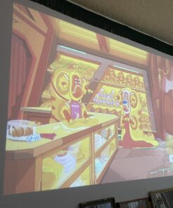 Mini Projector, VOPLLS 1080P Full HD Supported Video Projector, Portable Outdoor Home Theater Movie Projector, 50% Zoom, Compatible with HDMI, USB, AV, Smartphone/Tablet/Laptop/PC/TV Box A-Mini projector 45 81xd8tOeXXL