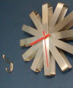 Umbra Ribbon Wall Clock Stainless-steel 32 81xdbECZ17L
