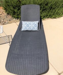 Greendale Home Fashions Rectangle Outdoor Accent Pillows, Indigo, Set of 2 22 81xhfSyJDvL