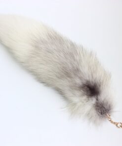 Fosrion Fluffy White Gray Arctic Fox Tail Fur Halloween Cosplay Alopex Lagopus KeyChain 25 81xhs7oLfL