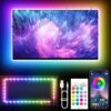 KANTUTOE LED Lights for TV, 16.4ft TV LED Lights for 45-75 Inch, RGB TV Lights Backlight Behind, Music Sync Bluetooth APP and Remote Control TV LED Strip Lights USB Powered for Bedroom/Gaming Multicolor 16.4FT for 45"-75" TV 16 81xiflj8RL
