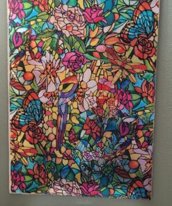 d-c-fix Window Privacy Film Tulia Stained Glass Self-Adhesive Two Way Day and Night Decorative Vinyl Covering for Home Door Bathroom Decal Sticker 17.7" x 78.7" 38 81xjN0TH2JL