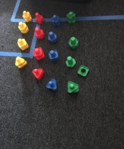 Coogam 32 PCS Jumbo Nuts and Bolts Set Shapes and Colors Matching Toys Occupational Therapy Tools Screw Nut Toy Sorting Building Construction Fine Motor Skills for Kids 22 81xkJyTlF7L