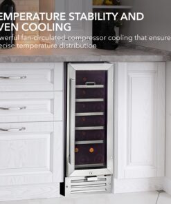 Alternative view of Whynter BWR-18SD 18 Bottle Built-in Wine Refrigerator, Multi