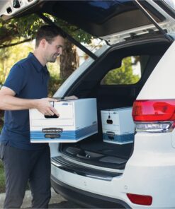 Bankers Box STOR/FILE Medium-Duty Storage Boxes, FastFold, String and Button, Letter, Case of 12 (00704) 12-Pack 13 81xl9BNwA3L