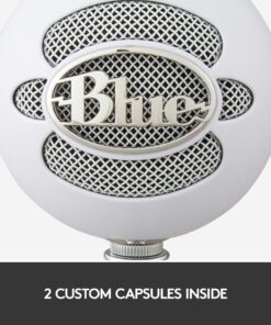 Logitech for Creators Blue Snowball iCE USB Microphone for Gaming, Streaming, Podcasting, Twitch, YouTube, Discord, Recording for PC and Mac, Plug & Play-Black Whiteout 26 81xlCngzuNL