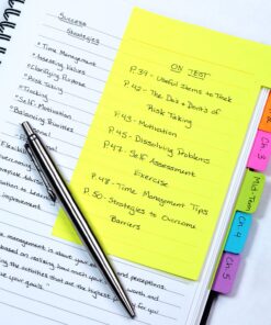 Alternative view of Redi-Tag, RTG10245, Assorted Tab Ruled Sticky Notes, 3 / Pack, Multicolor 3 Pack