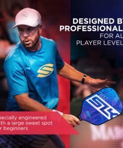 SLK by Selkirk Pickleball Paddles | Featuring a Multilayer Fiberglass and Graphite Pickleball Paddle Face | SX3 Honeycomb Core | Pickleball Rackets Designed in The USA for Traction and Stability SLK Neo 2.0 Bundle (Red & Blue) 16 81xlsekdO4L