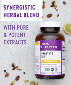 New Chapter Prostate Supplement - Prostate 5LX™ with Clinical Strength Saw Palmetto + Fermented Selenium for Prostate Health - 120 ct Vegetarian Capsule 120 Count (Pack of 1) 12 81xnaNPjZWS