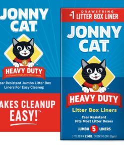 Alternative view of Jonny Cat Litter Box Liners: Heavy Duty - Tear & Leak Resistant - Drawstring Close - Jumbo, 5 Count 5 Count (Pack of 1) Unscented