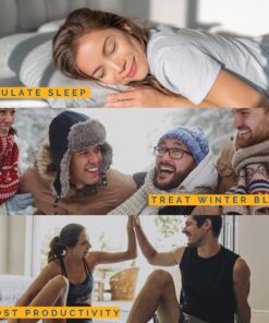 Aurora LightPad™ Mini - Premium 25,000 LUX Light Therapy Lamp for Boosted Energy, Focus and Better Sleep. 180 LED Chips Last 20+ Years. 3 Adjustable Brightness Levels. Portable and Lightweight Design. 17 81xqPeeDy7L