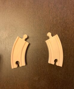 Wooden Train Track 52 Piece Set - 18 Feet Of Track Expansion And 5 Distinct Pieces - 100% Compatible with All Major Brands Including Thomas Wooden Railway System - by Right Track Toys, T 58 81xr90pEZHL