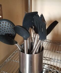 OXO Good Grips Stainless Steel Rotating Utensil Holder Solid 27 81xrFggk3UL