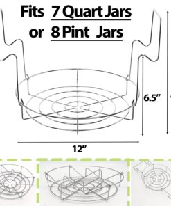 Canning Pot with Rack and full Set + ½ Pint ladle Measuring Cups - Supplies Kit for Beginner, Food Grade Stainless Steel Accessories Starter Canning Kit with Pot and Rack 13 81xrc4F zXL