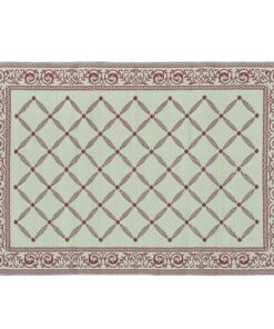 Stylish Camping 116095 6-feet by 9-feet Reversible Mat, Plastic Straw Rug, Large Floor Mat for Outdoors, RV, Patio, Backyard, Picnic, Beach, Camping (Burgundy/Beige) 6'x9' Burgundy/Beige 19 81xsxBTAZOL