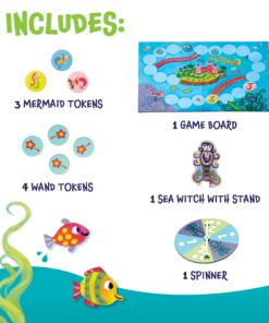 Peaceable Kingdom Mermaid Island Award Winning Cooperative Board Game for 2 to 6 Kids Ages 5+ Limited edition 18 81xtgf3VS0L