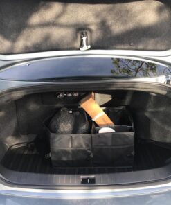 Car Organizer & Storage for Trunk - Collapsible, Sectional & Non-Slip - Consoles for SUV Truck Car Accessories - Automotive Cargo Caddy w/ Adjustable Straps Best for Women & Men Grocery Shopping Etc 37 81xuVjExBOL