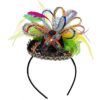 Amscan Cinco De Mayo Fiesta Party Sequins Sombrero Headband with Feather (1 Piece), Multi Color, 2.5 x 5.5 1