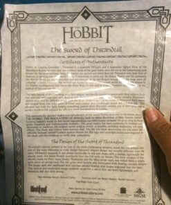 UNITED CUTLERY The Hobbit Sword Of Thranduil The Elvenking With Wooden Wall Plaque - Officially Licensed, Stainless Steel Blade, Authentically Detailed Metal Hilt, For LOTR Collectors - Length 41 7/8" 28 81xvLyuSMrL