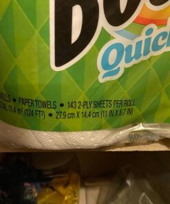 Bounty Quick-Size Paper Towels, White, 12 Family Rolls = 30 Regular Rolls 41 81xvPuYRQsL