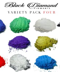 Alternative view of BLACK DIAMOND PIGMENTS **Variety Pack 4** Cosmetic Grade Natural Mica Powder|Pearlescent Pigment | Dye | 103% Vegan | Cruelty-Free | Eyeshadow, Nail Polish, Bath Bomb | Soap, Slime, Candle, Resin