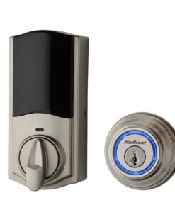 Kwikset - Kevo 99250-202 Kevo 2nd Gen Bluetooth Touch-to-Open Smart Keyless Entry Electronic Deadbolt Door Lock Featuring SmartKey Security, Satin Nickel 25 81xxPcR4LUL 1