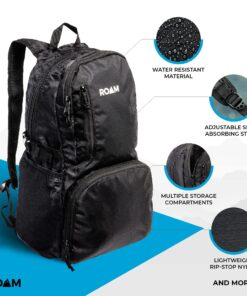 Roam 25L Hiking Daypack - Ultra Lightweight Packable Backpack - Durable, Water Resistant Folding Backpack for Travel, Camping Mango Orange 28 81xyvaUbC7S