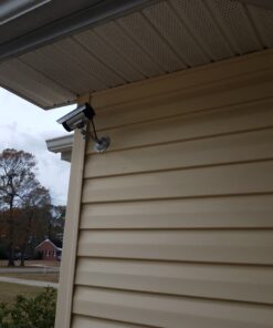 WALI Bullet Dummy Fake Surveillance Security CCTV Dome Camera Indoor Outdoor with one LED Light Warning Security Alert Sticker Decals (TC-S4), 4 Packs, Silver 42 81xz0DMaYL