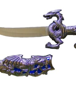 Alternative view of Vulcan Gear 10" Fantasy Dragon Dagger Blade Knife Sword - Choose Your Color Blue