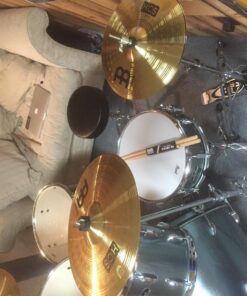 Meinl Cymbals HCS Cymbal Set Box Pack for Drums with 13" Hihats, 14" Crash, Plus Free 10" Splash, Sticks, Lessons — Made in Germany — Durable Brass, 2-Year Warranty, Traditional Finish (HCS1314 44 81y15lmhNlL