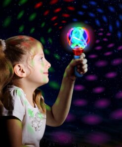 Light Up Orbiter Ball Toy Wand for Kids - Flashing LED Wand for Boys and Girls - Thrilling Spinning Light Show - Batteries Included - Fun Gift or Birthday Party Favor - Classroom Prizes 1 Pack 13 81y1GsAau6L
