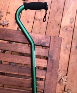 NOVA Designer Walking Cane with Offset Handle, Lightweight Adjustable Walking Stick with Carrying Strap, Green 11 81y1g9Sn19L