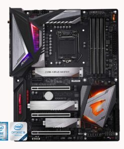 Alternative view of Gigabyte Z390 AORUS MASTER (Intel LGA1151/Z390/ATX/3xM.2 Thermal Guard/Onboard AC Wi-Fi/ESS Sabre DAC/Gaming Motherboard)