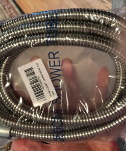 YODEL Shower Hose 96 Inches Extra Long Steel Handheld Shower head Hose with Solid Brass Connector,Chrome 16 81y2KsAYrvL