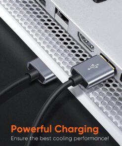 CableCreation Short USB to USB Cable 1.6FT, USB 3.0 Type A Male to Male Cable for Laptop Cooling Pad, External Hard Drive, Camera, Handwriting Board, Radiator and More, Space Gray, 0.5M 1.6FT/0.5M 13 81y2QRtOTrL