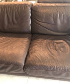 Furniture Leather Max MEGA Kit/Leather Restorer / 8 Oz Refinish 2 Oz Conditioner / 4 Oz Top Coat/Black and White 1 Oz Color Changer/Sponge (Leather Repair Kit) (Dark Brown) 78 81y2fxC8pcL