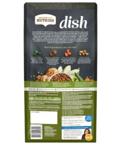 Rachael Ray Nutrish Dish Premium Natural Dry Dog Food, Chicken & Brown Rice Recipe with Veggies & Fruit, 3.75 Pounds 3.75 Pound (Pack of 1) 23 81y3FpRuGCL