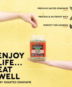 Seapoint Farms Dry Roasted Edamame, Sea Salt, Vegan, Gluten-Free, Kosher, and Non-GMO, Crunchy Snack for Healthy Snacking, 27oz. Jar 1.68 Pound (Pack of 1) 20 81y4EPOYasL