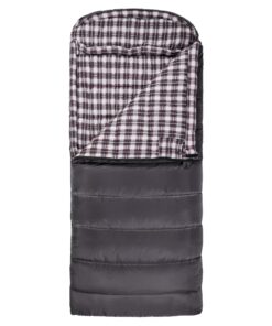 Alternative view of TETON Sports Fahrenheit Sleeping Bag – XXL Sleeping Bag, Big, Warm and Roomy, Adult Camping in Style. Flannel Inner Lining, All Weather Bags Grey Right Zip, 20F