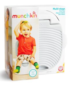 Munchkin® Arm & Hammer Multi-Stage 3-in-1 Potty Seat, (Potty Chair, Trainer Ring and Step Stool), Grey 31 81y68tcaT9L