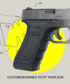 TALON Grips Adhesive Pistol Grip Compatible with Glock 17, 19X, 22, 24, 31, 34, 35, 37 - Made in The USA Previous Generation Rubber-Black 49 81y69vCfLtL