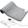 Heating Electric Pad for Back, Shoulders, Abdomen, Legs, Arms, Electric Fast Heat Pad with Heat Settings, Auto Shut Off, Silver Gray (33'' × 17'') 33''×17'' 59 81y7Dp9ioGL